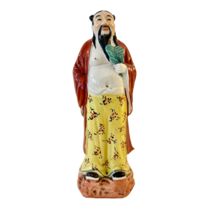 Vintage Chinese Taoist Porcelain Sculpture