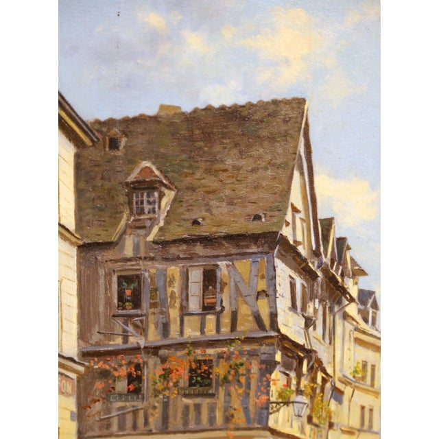 Pair of 19th Century Rouen Oil Paintings Attributed to Torello Ancillotti For Sale - Image 11 of 14