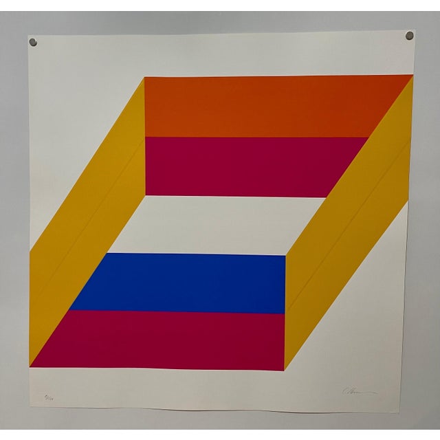 Pop Art Charles Hinman, 1969-71 Abstract Minimalist Color Silkscreen Print Charles Hinman On The Bowery, 1969-1971 For Sale - Image 3 of 6