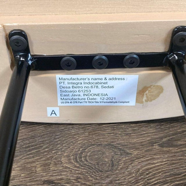 Modern Hearth & Hand Wood & Wire Coffee Table For Sale - Image 3 of 4
