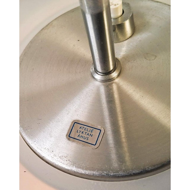Black and Chrome Ceiling Lamp by Anna Ehrner for Ateljé Lyktan, 1970s For Sale - Image 9 of 12