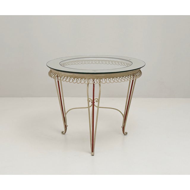 Vintage Iron Coffee Table, 1950s, in Very Good conditions. Designed 1950 to 1959