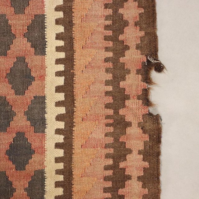 Textile Middle Eastern Kilim Rug in Wool For Sale - Image 7 of 9