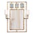 Port 68 Avenue Bronze/Gold Mirror With Sconces *In Box* For Sale