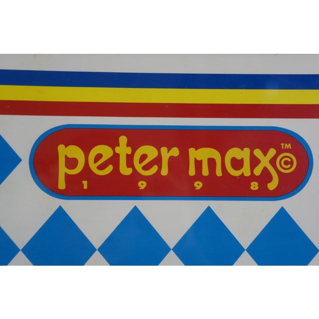 1998 Peter Max Arizona Iced Tea Liberty Bottle Poster Signed Rare Framed 38" For Sale - Image 10 of 12