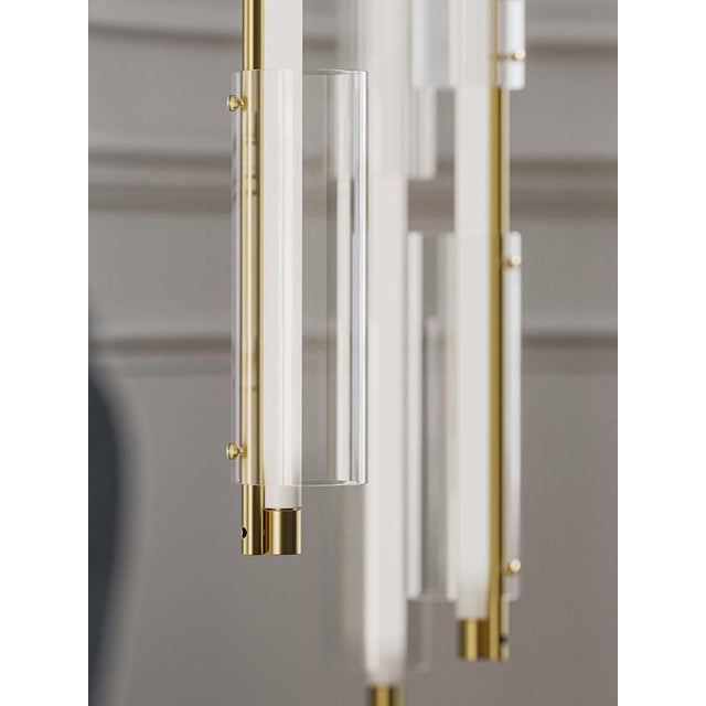 Gold ED58.01 Hanging Lamp by Edizioni Design For Sale - Image 8 of 12