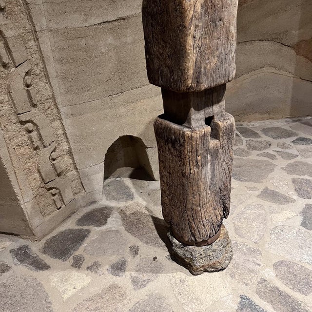 Early 20th Century Primitive French Wood Form Abstract Sculpture For Sale - Image 5 of 6