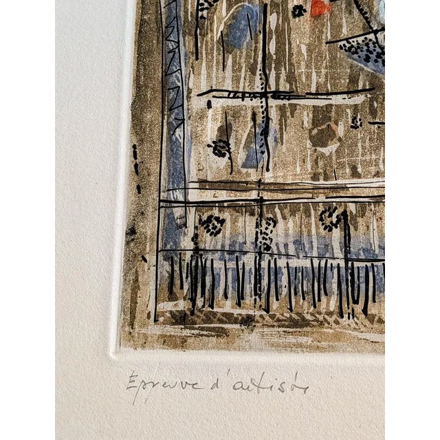 Roger Bissiere, Abstract Composition, Color Engraving, 1962 For Sale - Image 3 of 6