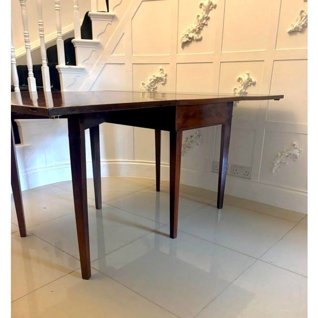 Antique Georgian Mahogany Six Leg Drop Leaf Dining Table, 1800 For Sale - Image 14 of 16