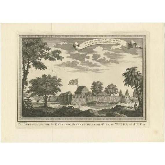 Fortresses in Ouidah in Africa, 1748, Paper For Sale