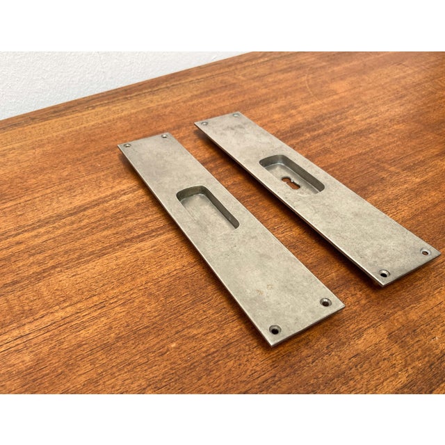 Minimalist Sliding Door Mounting Handles, Germany, 1920s, Set of 2, in Very Good conditions. Designed 1920 to 1949