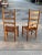 A pair of authentic ladder back chairs. If you're looking for a rustic, authentic pair of antique chairs then these are...