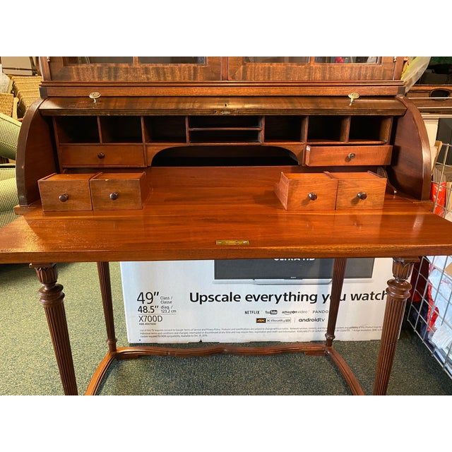 Tall Vintage RollTop Secretary Desk Final Markdown Chairish