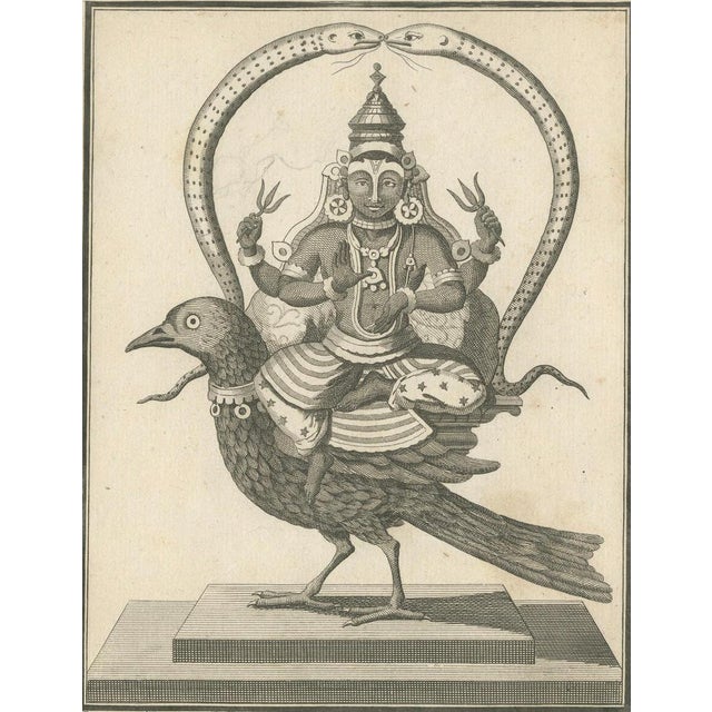 Engraving of Sani, Hindu Deity on Raven, 1806, Print For Sale - Image 6 of 10