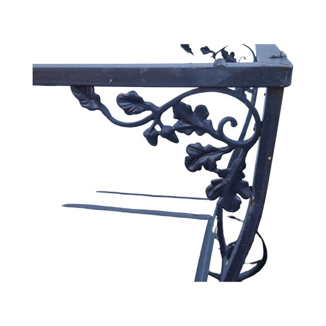 Mid 20th Century Vintage Salterini Wrought Iron Bar Cart, Attributed For Sale - Image 5 of 6