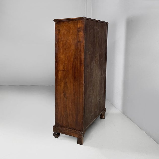 Italian 19th Century Style Wooden Cabinet or Bookcase, 1930s For Sale - Image 4 of 17
