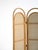 Three-panel folding screen in bamboo with woven rattan panels. This Scandinavian folding screen dates back to the second...