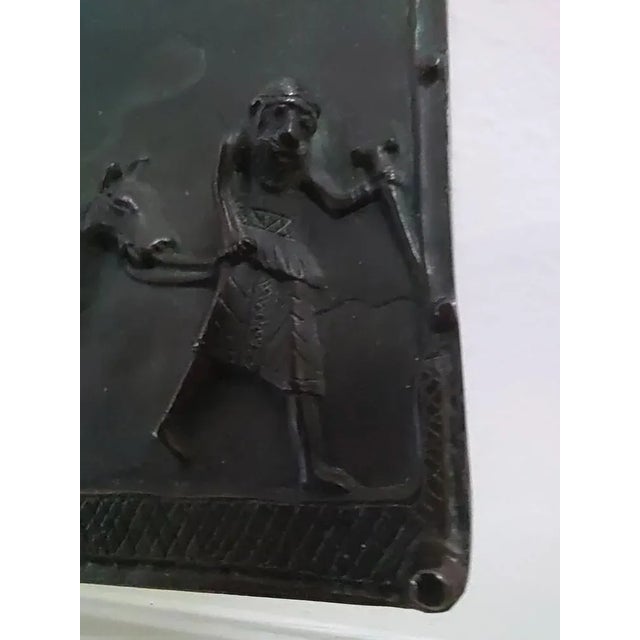 Black The Escape of the Holy Family to Egypt Bronze Sculpture, 1800s For Sale - Image 8 of 12