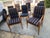 This Vintage Maple Fabric Henredon "Triomphe" Dining Chair Set Of 8 is a stunning addition to any dining room. Mid-Century...