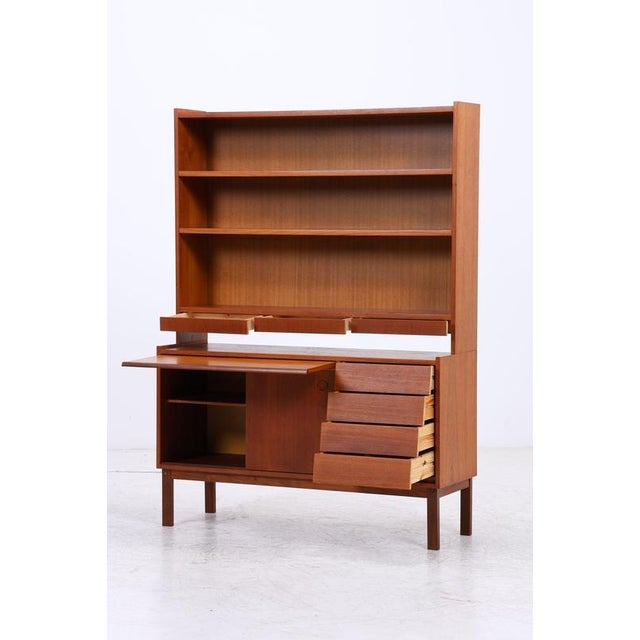 2000 - 2009 Mid-Century Danish Teak Bookcase with Drawers For Sale - Image 5 of 18