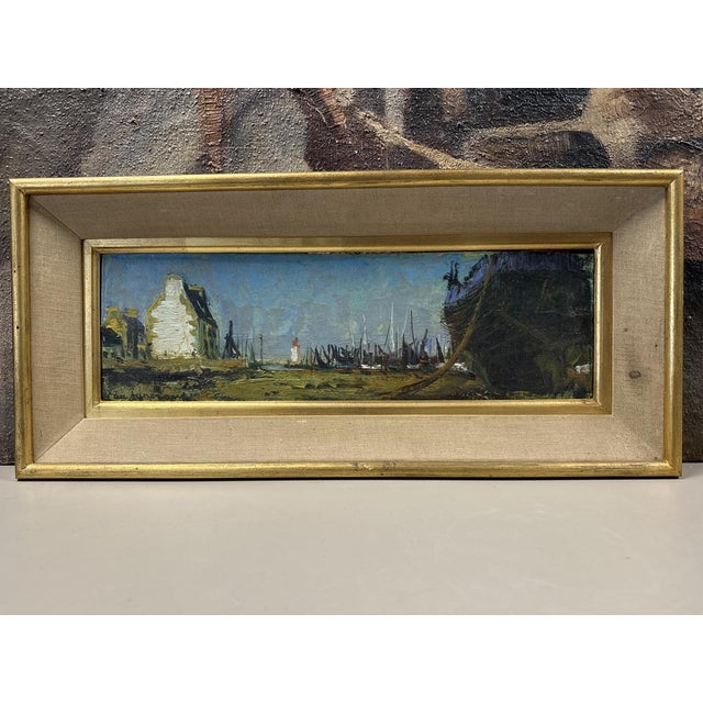 Daniel Du Janerand, Seaside with Sailboats, Oil For Sale - Image 6 of 8