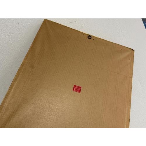 Beige Temple Construction, Color Lithograph on Paper, Framed For Sale - Image 8 of 9