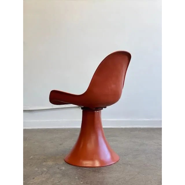 Space Age Orange Fiberglass Chair For Sale - Image 10 of 10