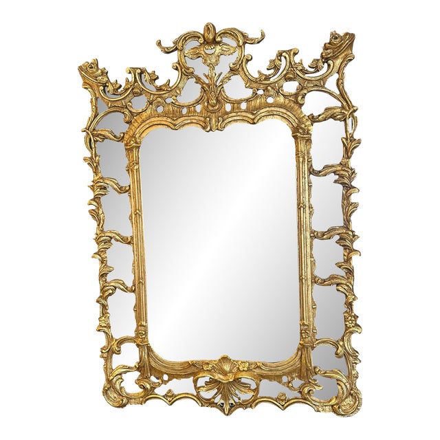 Giltwood Ornate Mirrors by Decorative Arts -a Pair For Sale