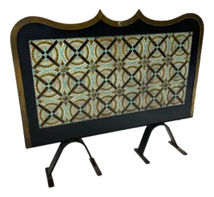 Cast Iron and Ceramics Firewall, 1950s