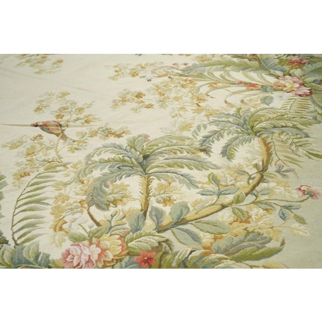 Textile French Aubusson Design Rug 7'10'' X 9'10'' For Sale - Image 7 of 9