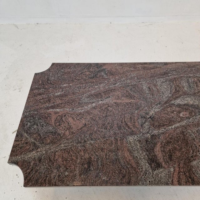 Italian Coffee or Side Table in Granite, 1980s For Sale - Image 17 of 18