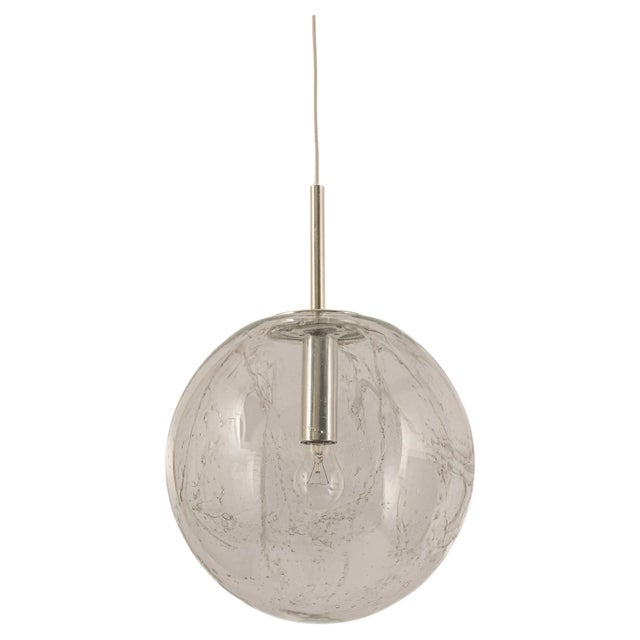 Large Murano Ball Pendant Light by Doria, Germany, 1970s For Sale - Image 13 of 13