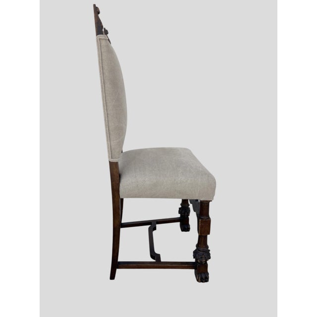 19th Century Tudar Revival Dining Chairs Set of 4 For Sale - Image 4 of 5