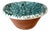 Antique Turquoise Splatter Glaze Passata Bowl For Sale