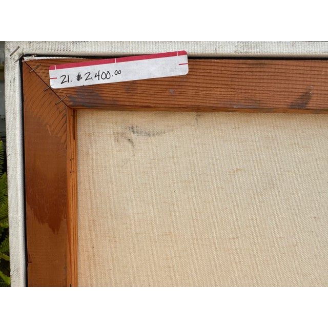 Blue Original Roger Etienne French Landscape Oil Painting For Sale - Image 8 of 8