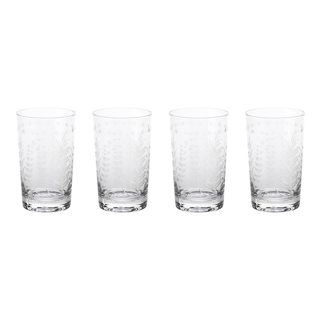 5.5" Tall Patia Highball Glasses, Set of 4 For Sale