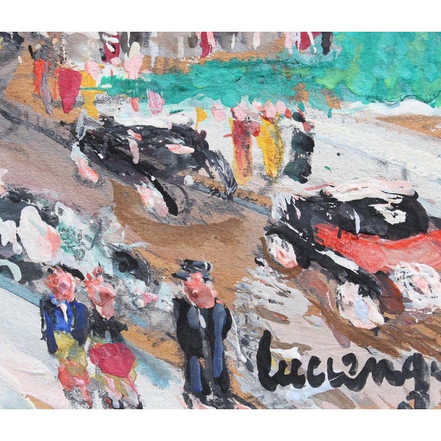 Lucien Génin, Notre Dame de Paris II, 1930s, Gouache on Paper, Framed For Sale - Image 16 of 18