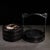 Vintage Chinese Zitan Rosewood Inlaid "Bird & Flower" Tiered Round Picnic Box For Sale - Image 4 of 9