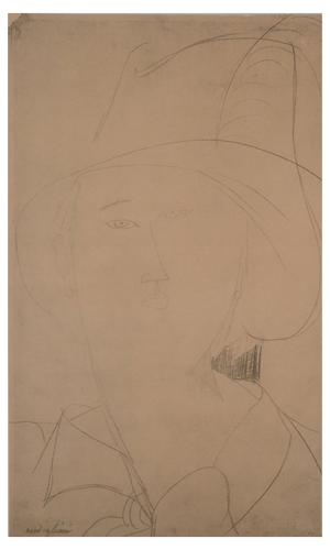 After Amedeo Modigliani, Woman with Hat, 1959, Lithograph