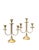 Art Deco candelabras, circa 1930, made of bronze with a brass finish and in a neoclassical style. They feature clean,...