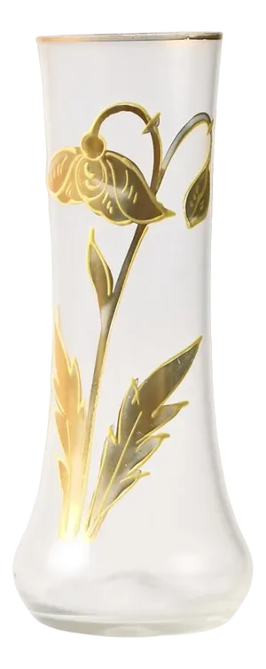 Bohemian Art Nouveau Glass Vase from Brothers Rachmann, 1890s