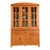 Stickley Style Mission Oak Arts & Crafts Lighted Breakfront Bookcase Cabinet For Sale