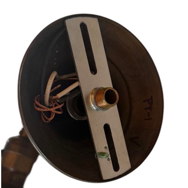 American Antique Wall Sconce With Damask Design For Sale - Image 3 of 6