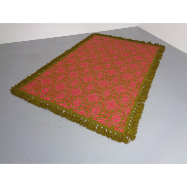 Large Barocco World Creations Wool Bedspread by Bolis, Italy, 1970s For Sale - Image 6 of 18