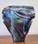 Add instant artistry to your space with this captivating hand-blown art glass vase in the iconic handkerchief (drape)...