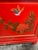 1970s Hand Painted Red Lacquered Chinoiserie Cabinet For Sale - Image 5 of 12