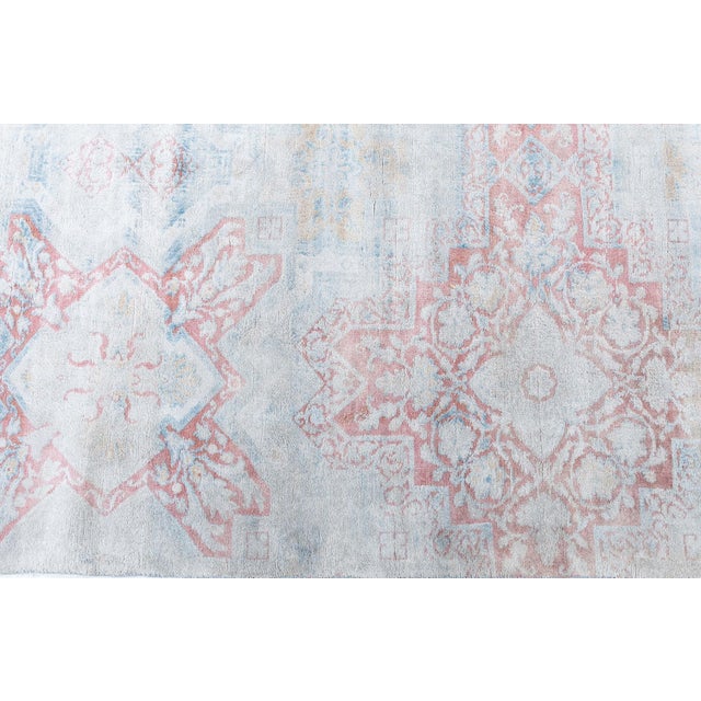 Turkish Doris Leslie Blau Antique Agra Indian Geometric Gray Cotton Carpet - c. 1920 For Sale - Image 3 of 9