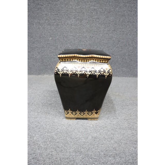 Regency Style Ceramic Garden Stool