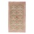 Antique Spanish Gallery Rug With Coral, Olive, and Cream Floral Design For Sale