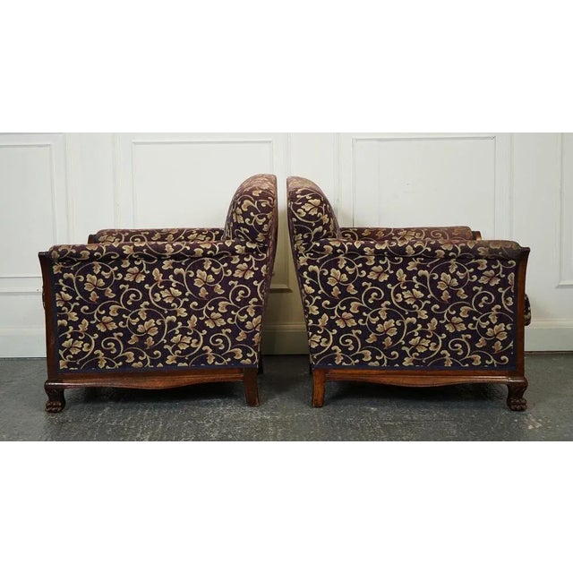 Victorian Fabric Bergere Suite Sofa and Armchairs, Set of 3 For Sale - Image 14 of 17